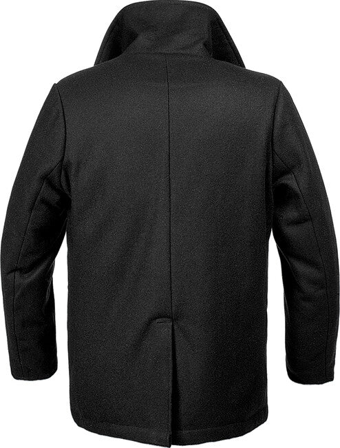 Brandit Pea Coat herrenmantel, schwarz