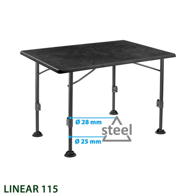 Brunner Campingtisch Linear, schwarz