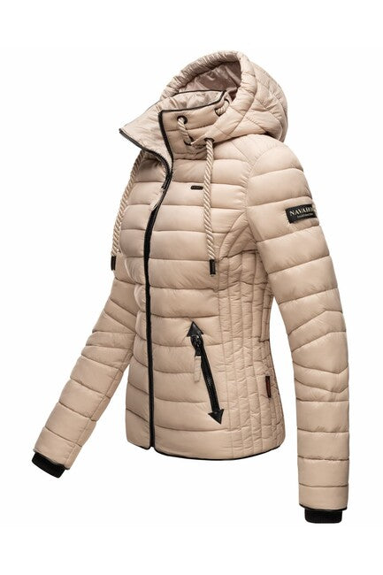 Navahoo Lulana damen Übergangsjacke mit Kapuze, hellgrau