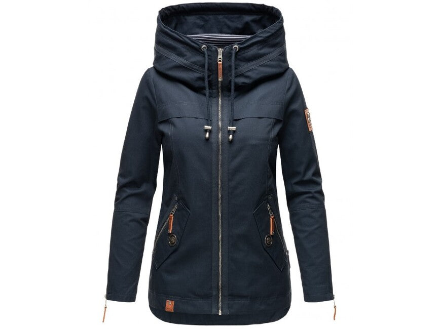 Navahoo Wekoo damen Übergangsjacke mit Kapuze, navy