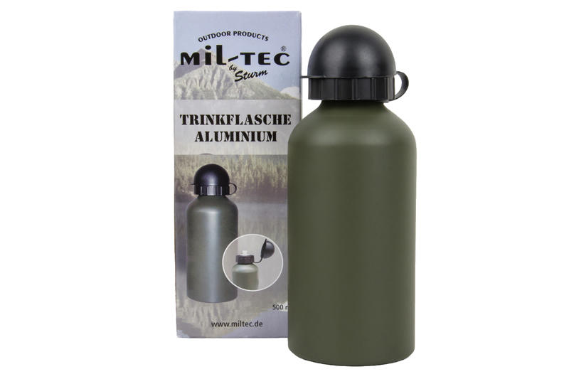 Mil-Tec Flasche Alu 0,5 l oliv
