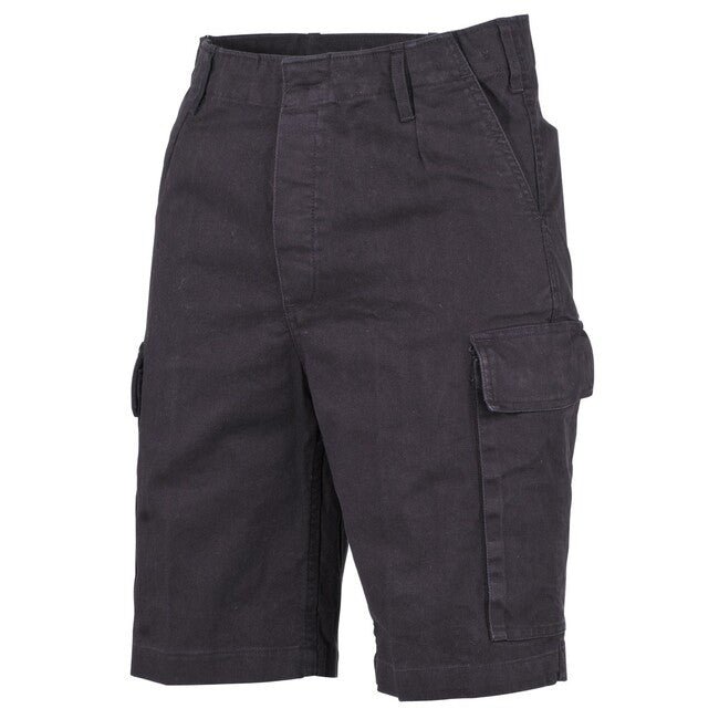 MFH Bermuda BW Moleskin, schwarz-stonewashed