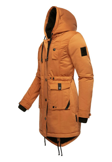 Navahoo LULUNA PRINCESS damen Winterjacke mit Kapuze, rusty cinnamon