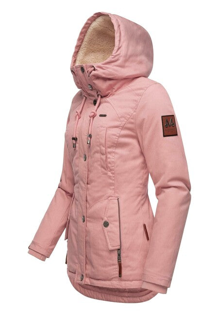Marikoo BIKOO damen-Winterjacke mit Kapuze, powder rose