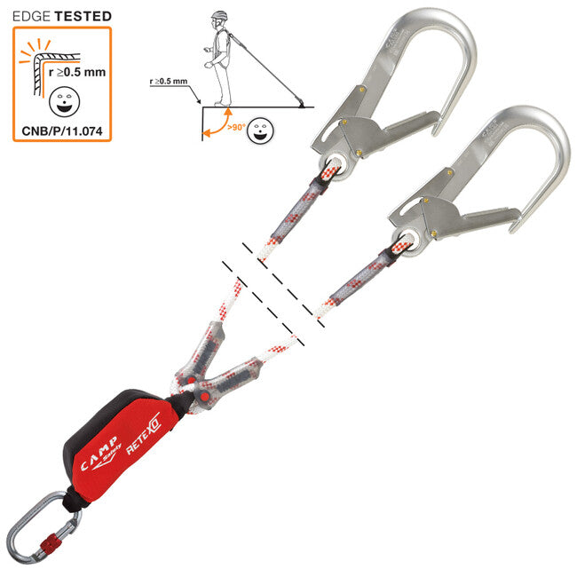 Camp ReTexo Rope Double sicherheitskit für arbeiten in der höhe 150 cm
