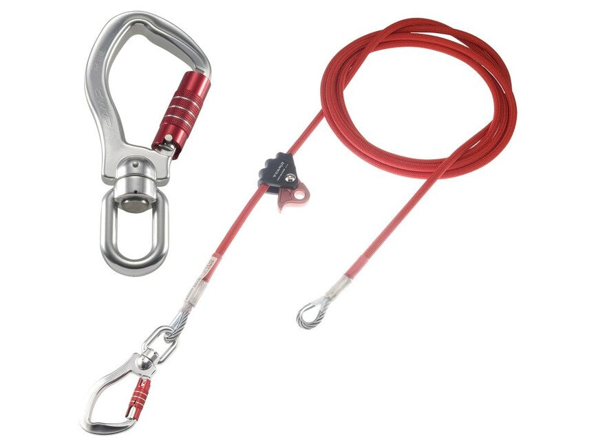 Camp 2149 einstellbare positionierung lanyard cable adjuster 3,5 m