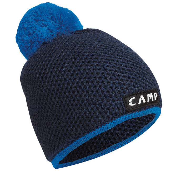 Camp Bob Beanie strickmütze aus merinowolle, dunkelblau / hellblau