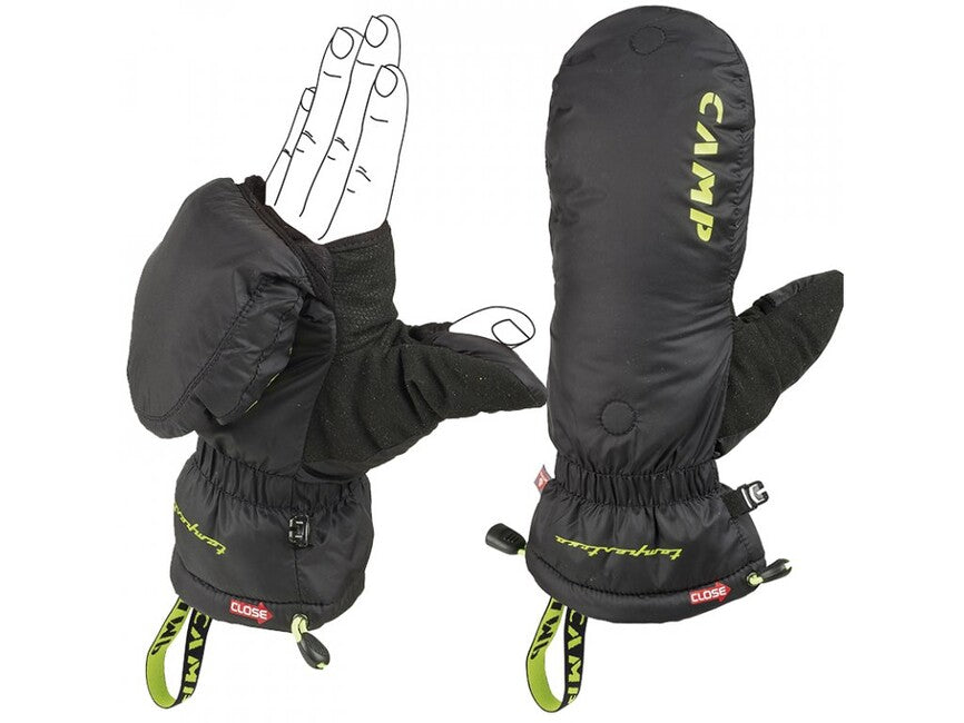 Camp Tempest Mitt EVO isolierte fäustlinge mit scharnier für winterklettern und bergsteigen