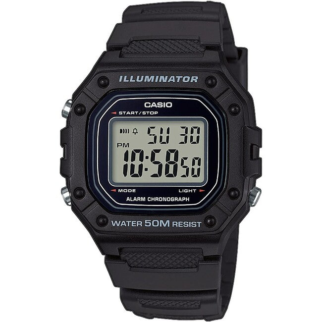 Casio W-218H-1AVEF Uhr, schwarz