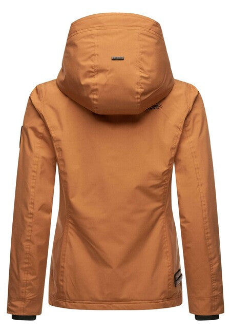 Marikoo ERDBEERE damen-Übergangsjacke mit Kapuze, rusty cinnamon