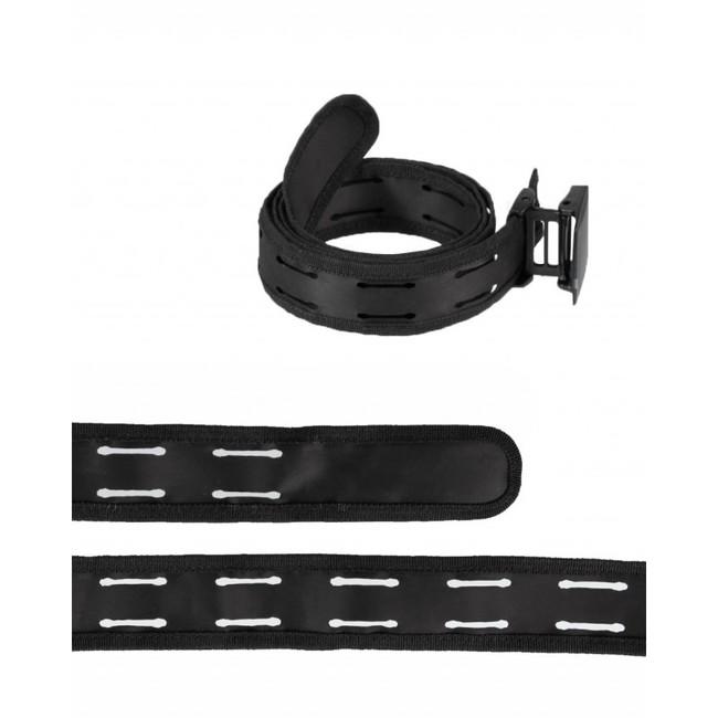 Mil-Tec Lasergeschnittener MOLLE Gürtel mit Kunststoffschnalle 3,8cm, schwarz