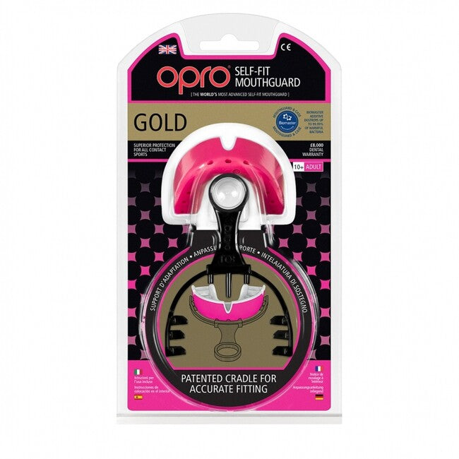 Katsudo Mouthguard Gold, Pink-Pearl