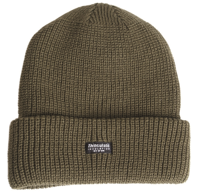 Mil-Tec Thinsulate™ gefütterte Strickmütze, oliv