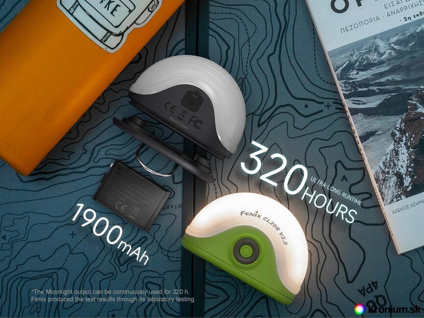 Fenix CL20R V2.0 φακός κεφαλής, πράσινο