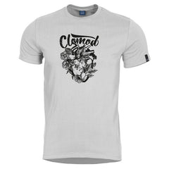 CloMod kurz T-Shirt Flower Heart, weiß