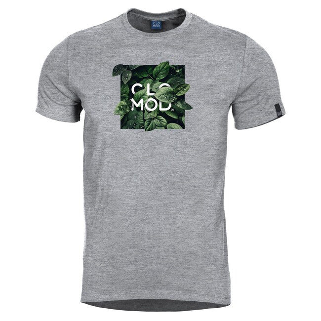 CloMod Kurzes T-shirt leaves, melange