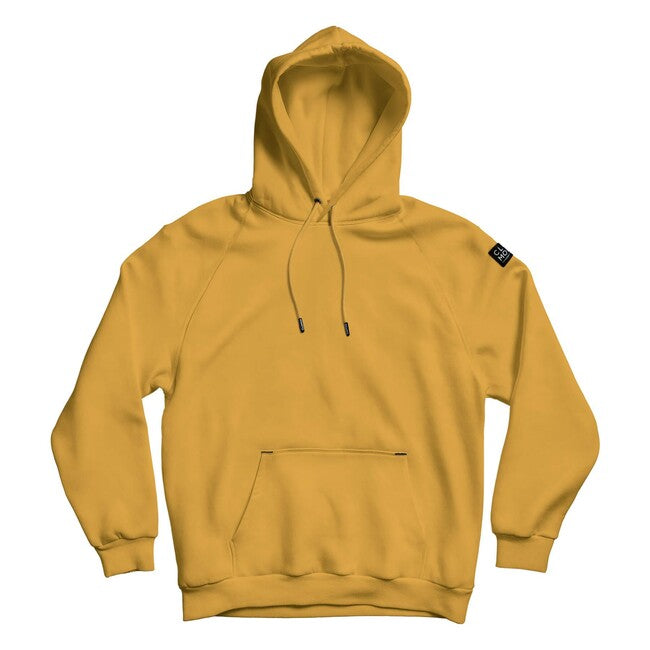 CloMod Kapuzenpullover Blank, spicy mustard yellow