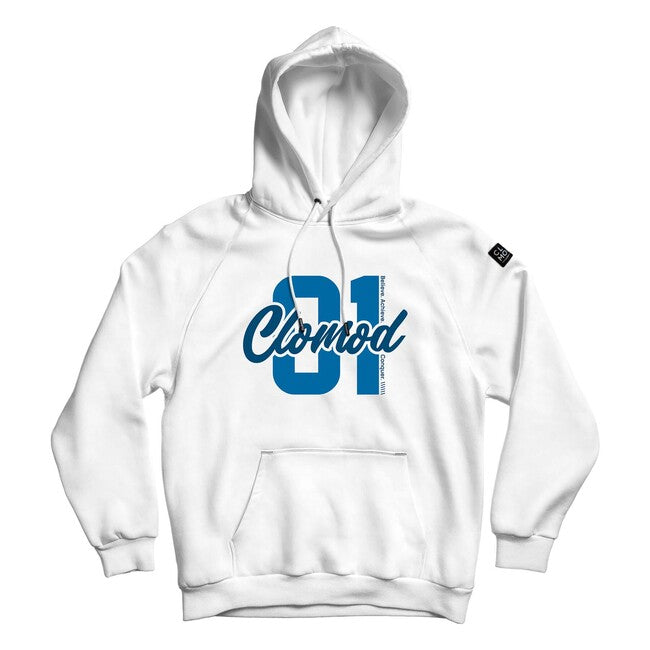 CloMod Kapuzenpullover One, weiß