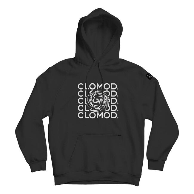 CloMod Kapuzenpullover Twirl, schwarz
