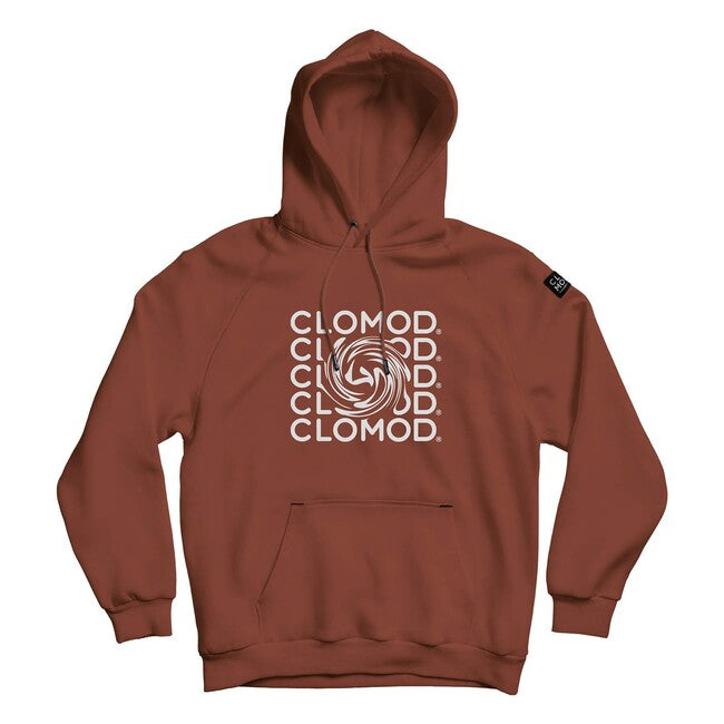 CloMod Kapuzenpullover Twirl, maroon red