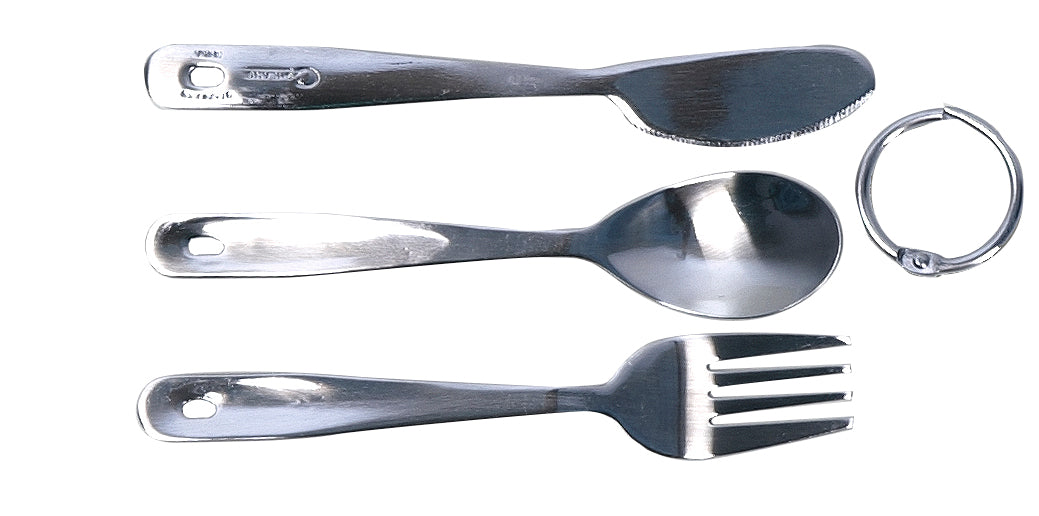 Coghlans CL compact edelstahl-besteck mit ring