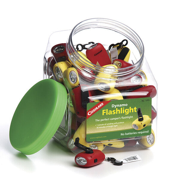 Coghlans Mini-Dynamo-Lampe, verschiedene Farben, Satz mit 50 Stück