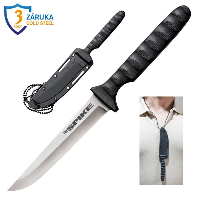Cold Steel Drop Point Spike Messer mit feststehender Klinge