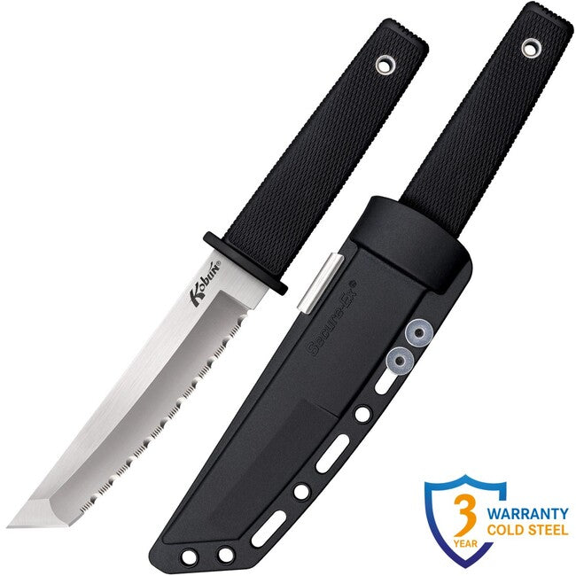 Cold Steel Kobun Serrated messer mit feststehender klinge (AUS8A)