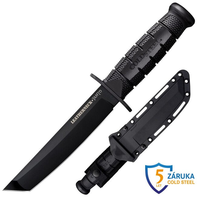 Cold Steel Leatherneck Tanto-Messer mit feststehender Klinge (Deutsch D2)