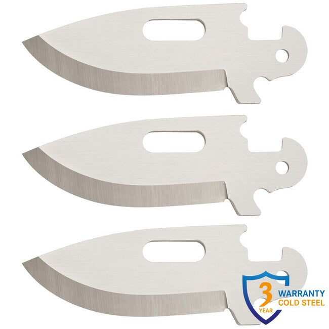 Cold Steel Click N Cut schließmesser (3er-pack Drop Pt. klingen)