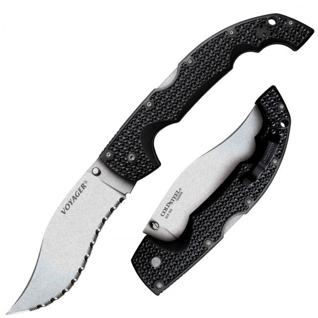 Cold Steel Voyager Vaquero schließen messer extra large serrated (AUS10A)