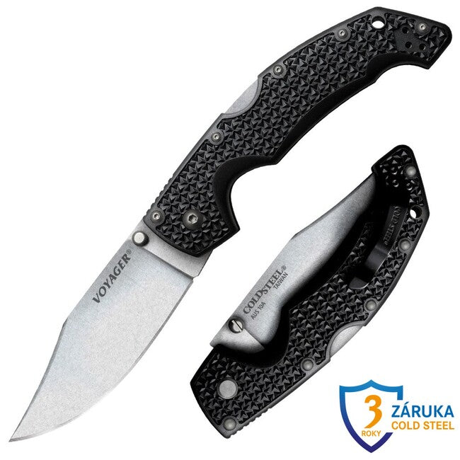 Cold Steel Großer Voyager Clip Pt. Glatt (AUS10A)