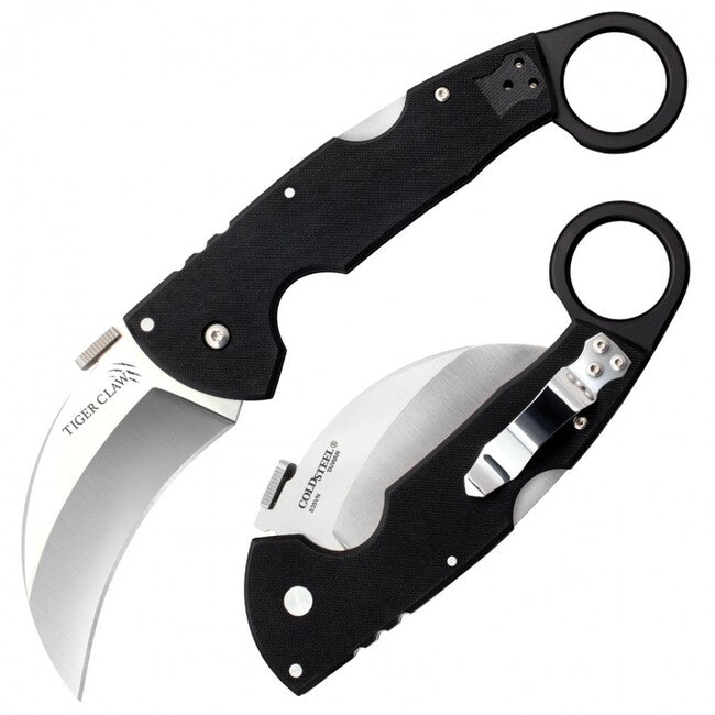 Cold Steel Tiger Claw Schließung Messer Plain Edge