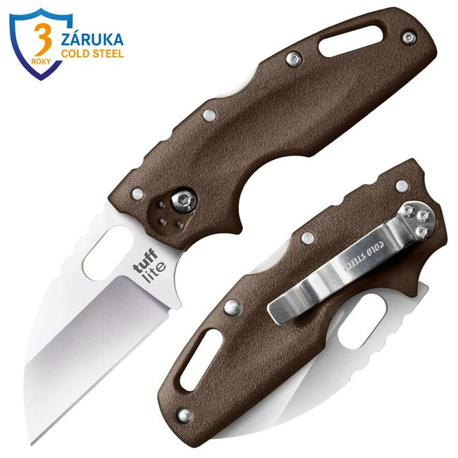 Cold Steel Tuff Lite schließmesser (AUS8A), einfacher brauner griff