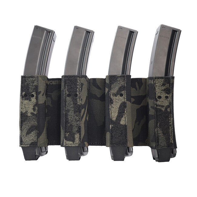 Combat Systems Quad SMG elastischer magazineinsatz, multicam schwarz