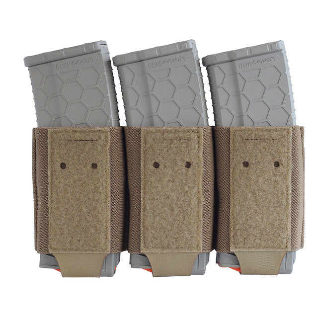Combat Systems Triple AR elastischer magazineinsatz, coyote braun