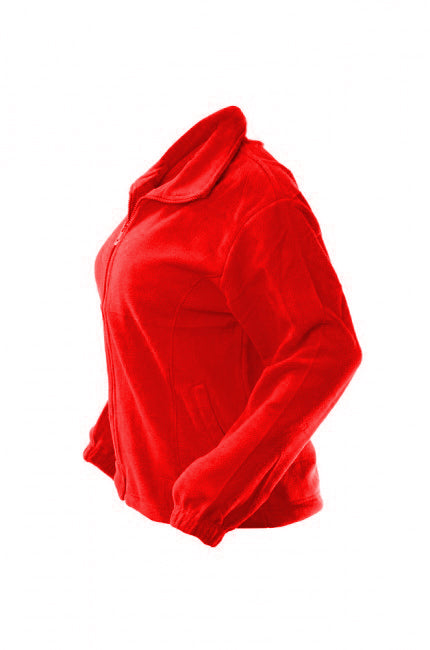 O&T Damen- Fleece- Sweatshirt Monica, rot