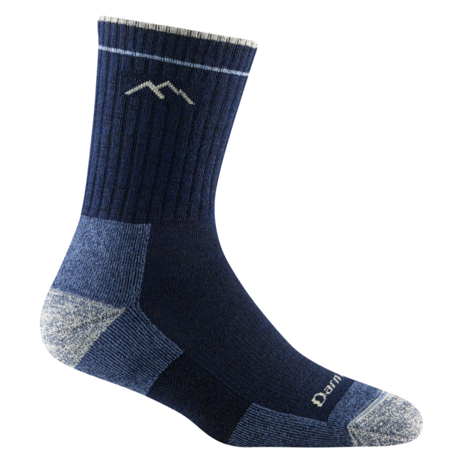 Darn Tough Hiker Micro Crew Midweight Wandersocken mit Dämpfung, Eclipse