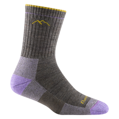 Darn Tough Hiker Micro Crew Midweight Damen-Wandersocken mit Dämpfung, Taupe