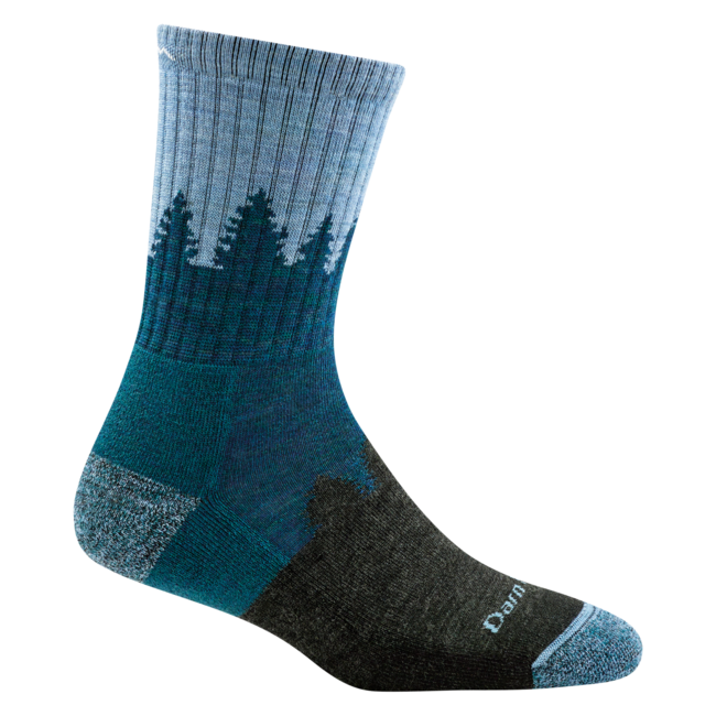 Darn Tough Treeline Micro Crew medium light mit Kissen, Blue