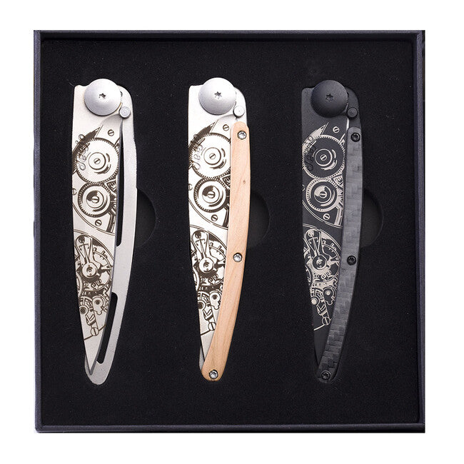 Deejo Watch movement-Set mit 3 Messern
