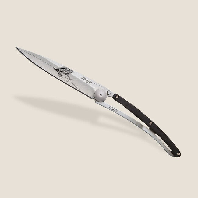 Deejo Nature Klappmesser natur schwarz ebenholz silber wilkinson