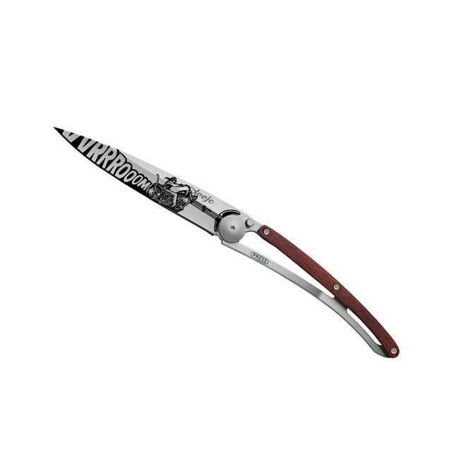 Deejo Tattoo Biker schließmesser, coralwood