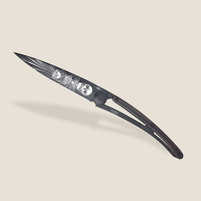 Deejo Tattoo Schließmesser Schwarzes Ebenholz Immortal