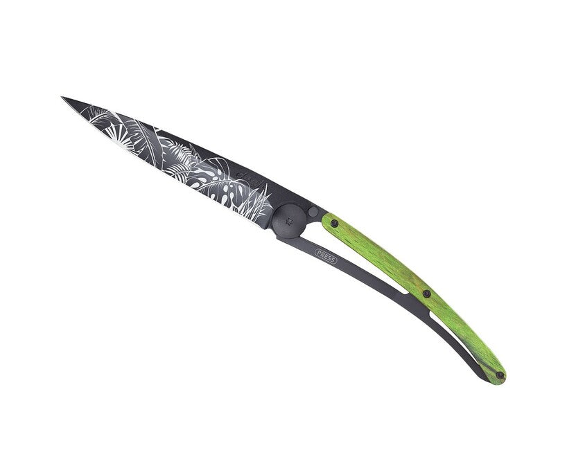 Deejo Tattoo schließmesser buche schwarzgrüne, jungle