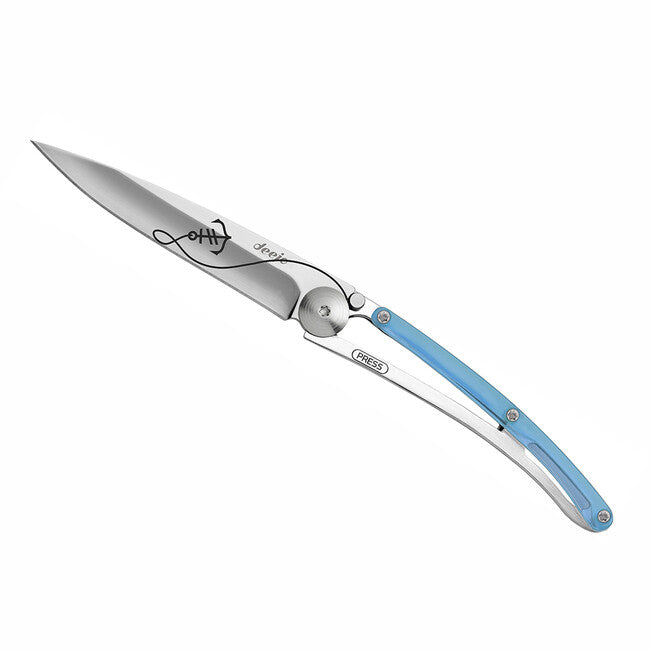 Deejo Tattoo Schließmesser blue anchor & quot