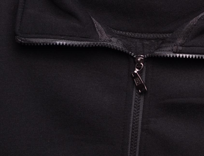 O&T Sweatshirt Paulo Midd Zipper, schwarz
