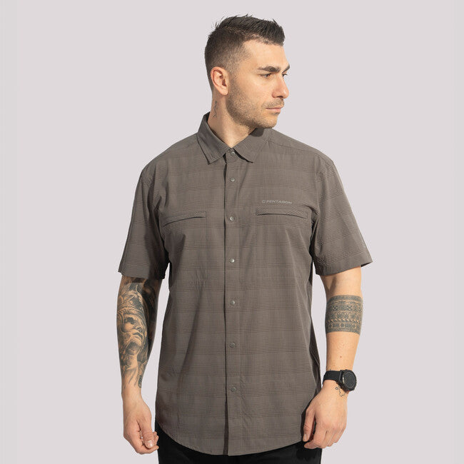 Pentagon Hemd Ripple Sunproof, khaki