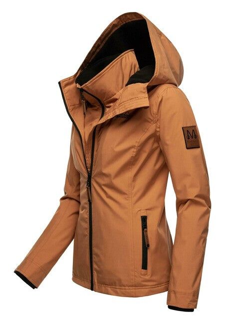 Marikoo ERDBEERE damen-Übergangsjacke mit Kapuze, rusty cinnamon