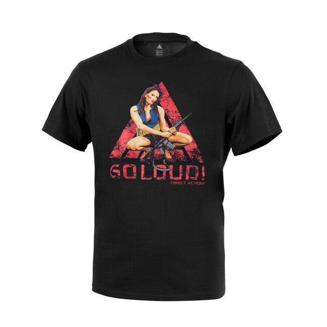 Direct Action® "Direct Action Girl" #1 T-shirt Baumwolle, schwarz